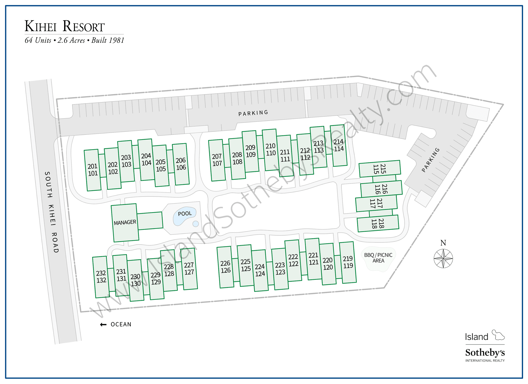 Kihei Resort Map